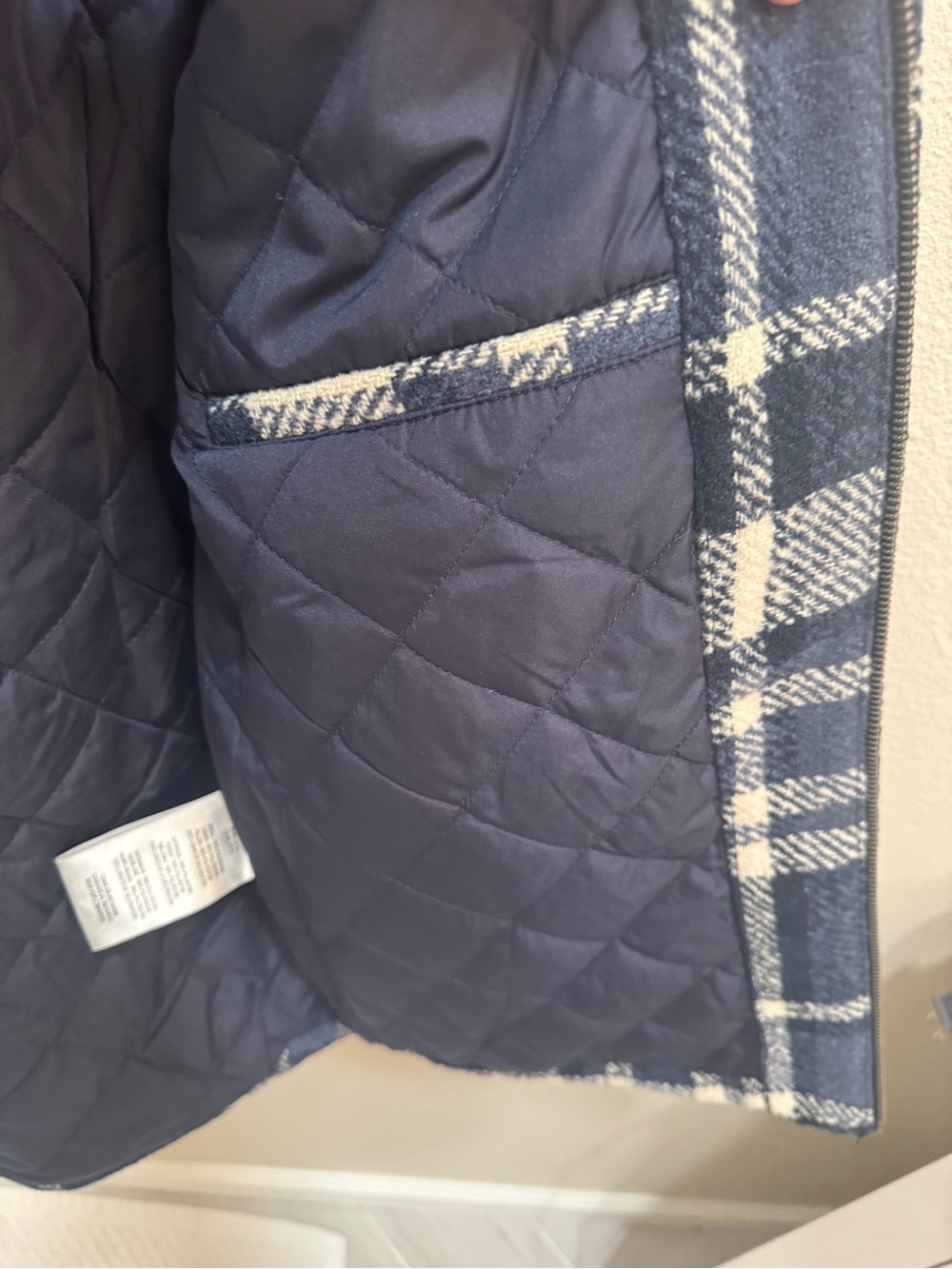 Levi's Men's Blue Plaid Shacket Coat Lined and Insulated Size M Cabincore Work - Picture 8 of 13